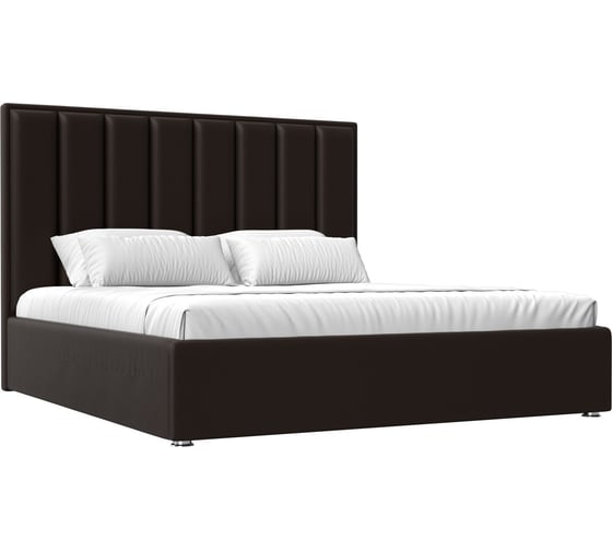 Изображение товара Интерьерная кровать Лига диванов Афродита 180 экокожа коричневый 120600