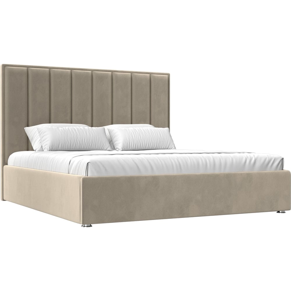 Изображение товара Интерьерная кровать Лига диванов Афродита 200 микровельвет бежевый