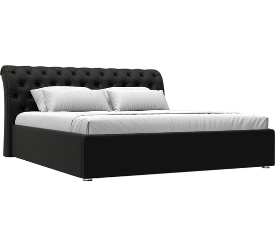 Изображение товара Интерьерная кровать Лига диванов Сицилия 180 экокожа черный 120875