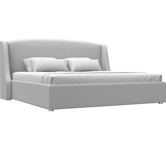 Изображение товара Интерьерная кровать Лига диванов Лотос 200 экокожа белый 120795