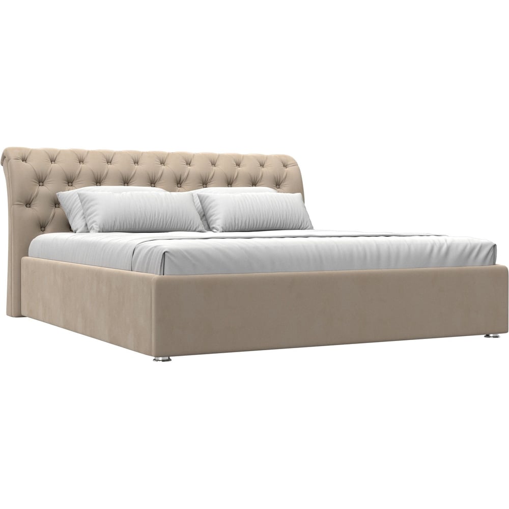 Изображение товара Интерьерная кровать Лига диванов Сицилия 180 велюр бежевый