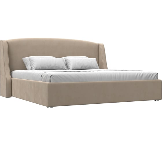 Изображение товара Интерьерная кровать Лига диванов Лотос 200 велюр бежевый 120798