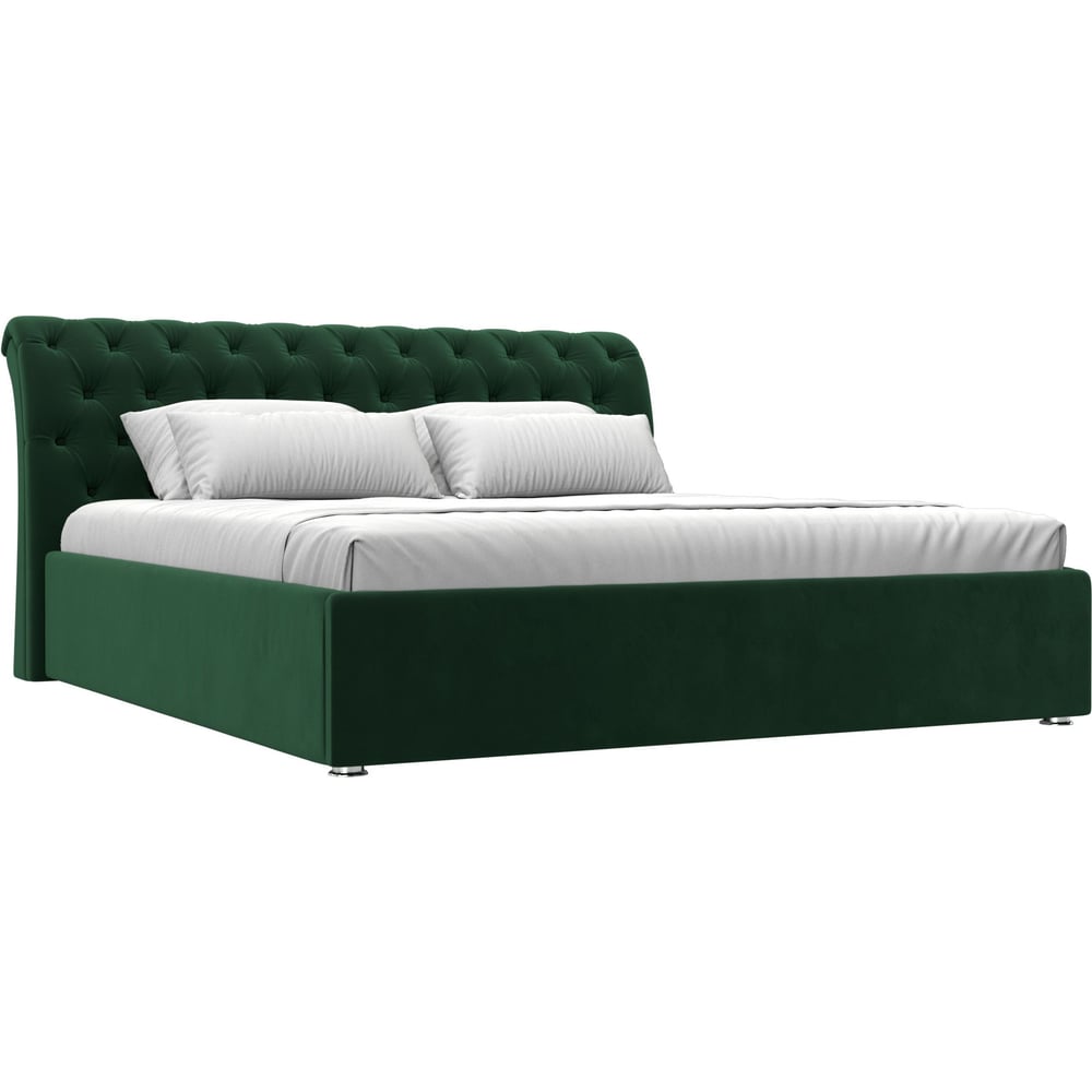 Изображение товара Интерьерная кровать Лига диванов Сицилия 180 велюр зеленый