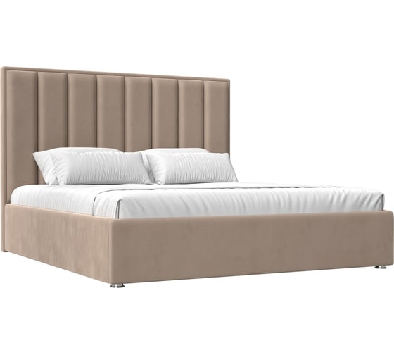 Изображение товара Интерьерная кровать Лига диванов Афродита 200 велюр бежевый 120602