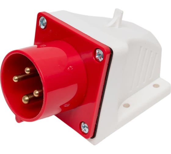 Изображение товара Вилка стационарная EKF 514 3Р+РЕ 16А 380В IP44 ps-514-16-380