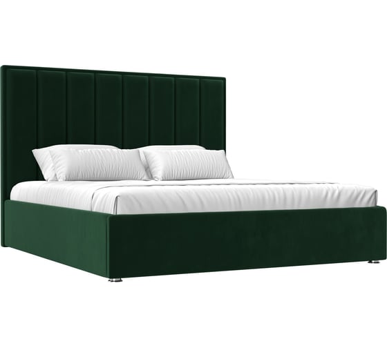 Изображение товара Интерьерная кровать Лига диванов Афродита 200 велюр зеленый 120605