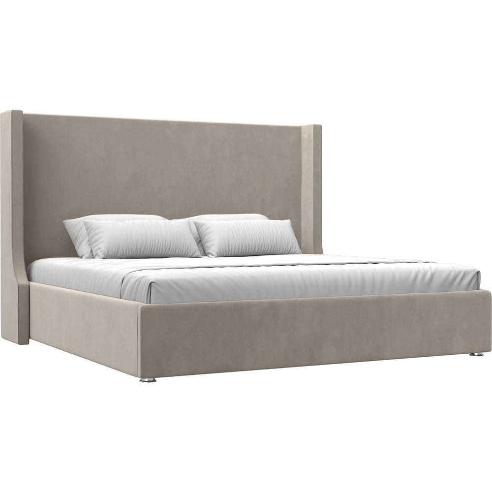 Изображение товара Интерьерная кровать Лига диванов Ларго 200 бежевый с подъемным механизмом и ящиком