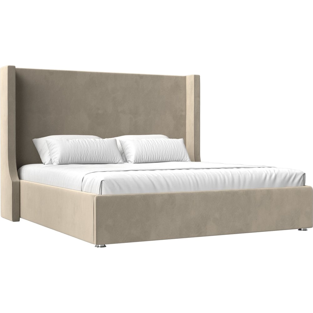 Изображение товара Интерьерная кровать Лига диванов Ларго 180 микровельвет бежевый