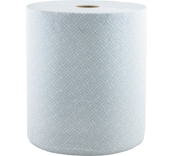 Изображение товара Материал протирочный бумажный FOCUS JUMBO INDUSTRIAL 2-слойный, 350х330 мм, 350 м, 1000 листов, с голубым тиснением белая H-5079732