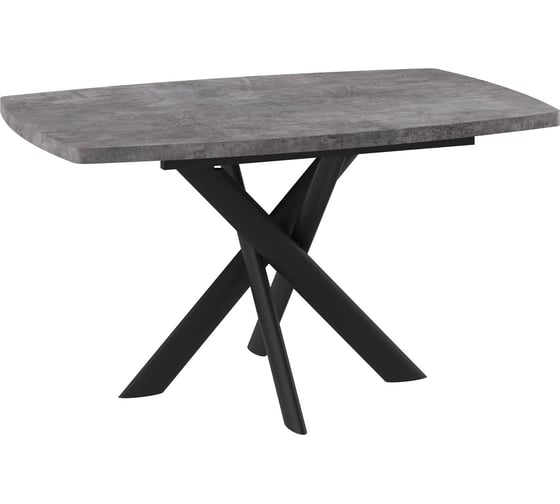 Изображение товара Стол mebwill Эдж, 130 Дымчатая керамика/Чёрный 101937