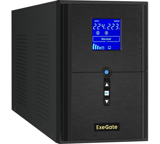 Изображение товара ИБП ExeGate инвертор, синус, для котла SineTower SN-2000.LCD.AVR.3SH.1C13.RJ.USB 2000VA 1600W, чистая синусоида, LCD дисплей, AVR, 3*Schuko+1*C13, RJ45 11, USB, 295983