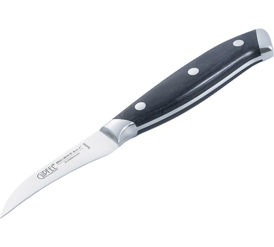 Изображение товара Нож для чистки овощей GIPFEL VILMARIN 7 см материал лезвия: сталь X50CrMoV15 материал ручки: нержавеющая сталь, древеснослоистый пластик толщина: 2,0 мм 6985