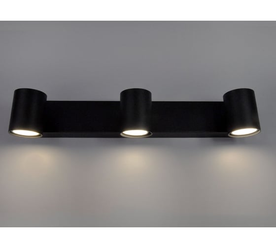 Изображение товара Светильник накладной Elvan 2410/3-GU10-Bk черный NLS-2410/3-G10-Bk