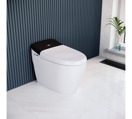 Изображение товара Унитаз умный напольный RGW SW-30 белый, с мануальным управлением, горизонтальный выпуск 63420130-01