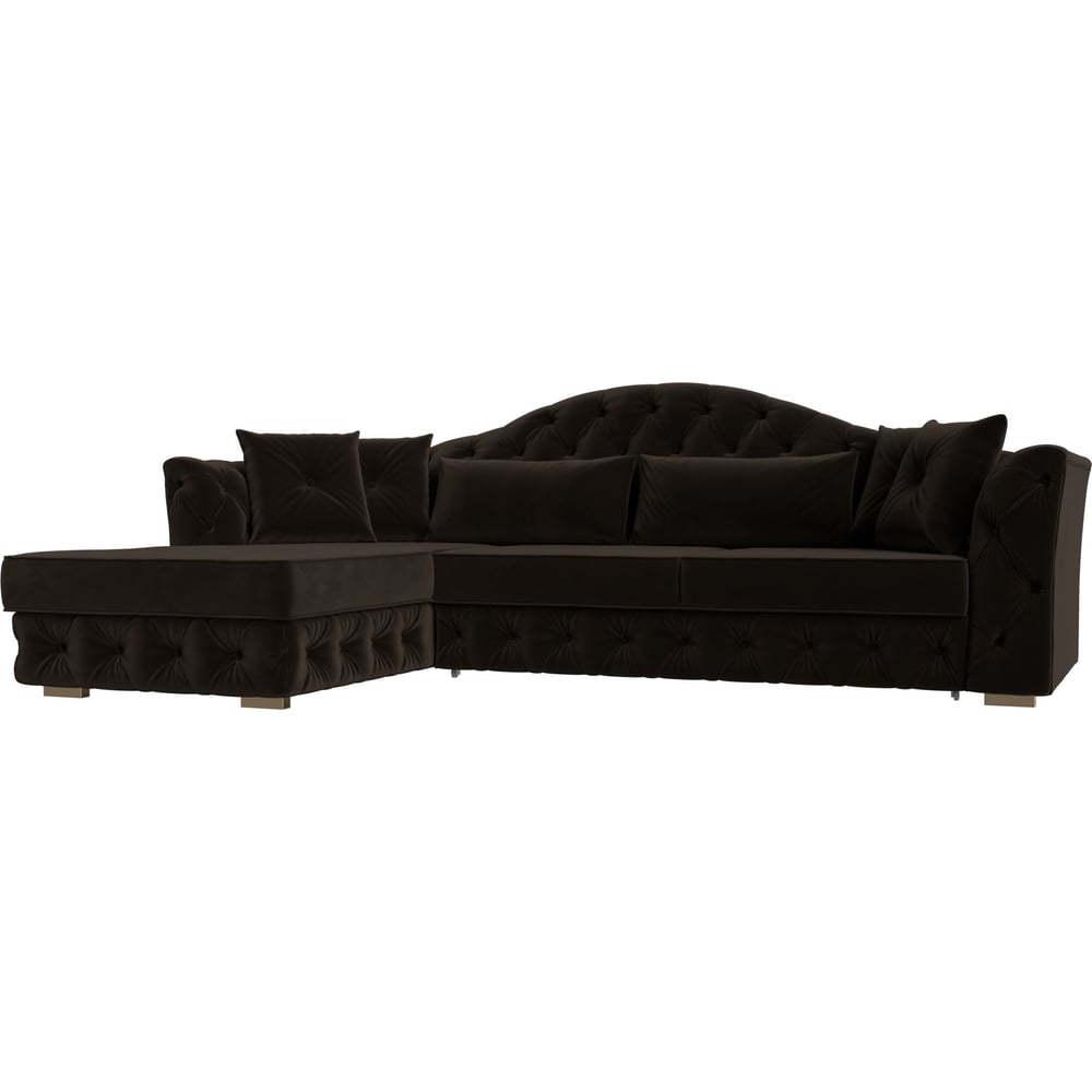 Изображение товара Угловой диван Артис Лига диванов с левым углом микровельвет