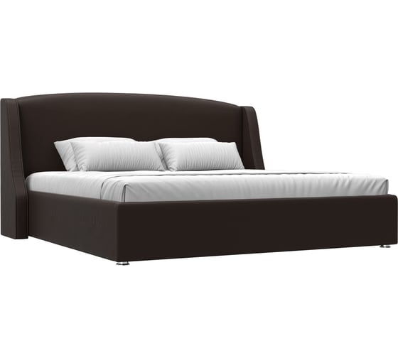 Изображение товара Интерьерная кровать Лига диванов Лотос 200 экокожа коричневый 120796
