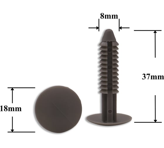 Изображение товара Автокрепеж для Chevrolet Chrysler Ford GM 10 шт W705955S300 КрепАвто 0894