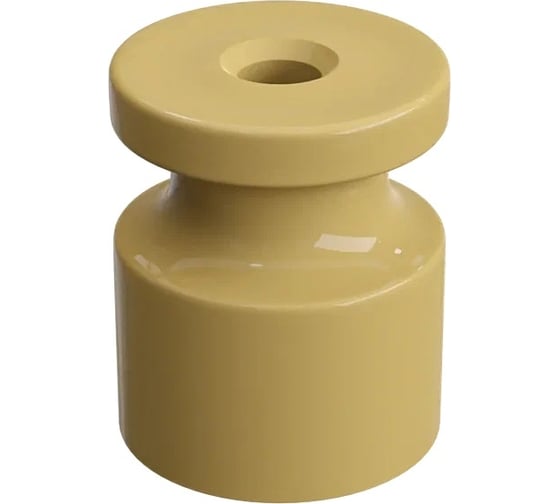 Изображение товара Изолятор универсальный пластиковый iTOK Ретро 20x24 мм для наружного монтажа витого провода, песочное золото (упаковка 100 шт) i-KPP-IZ-P-RETRO-100-SG