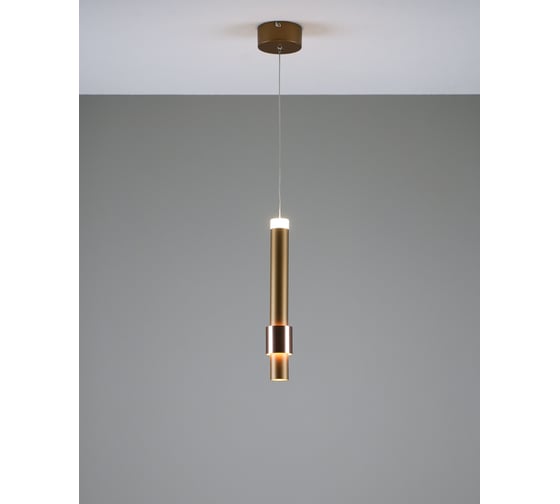 Изображение товара Светильник подвесной светодиодный Moderli Elli, золотой, коричневый V10882-PL