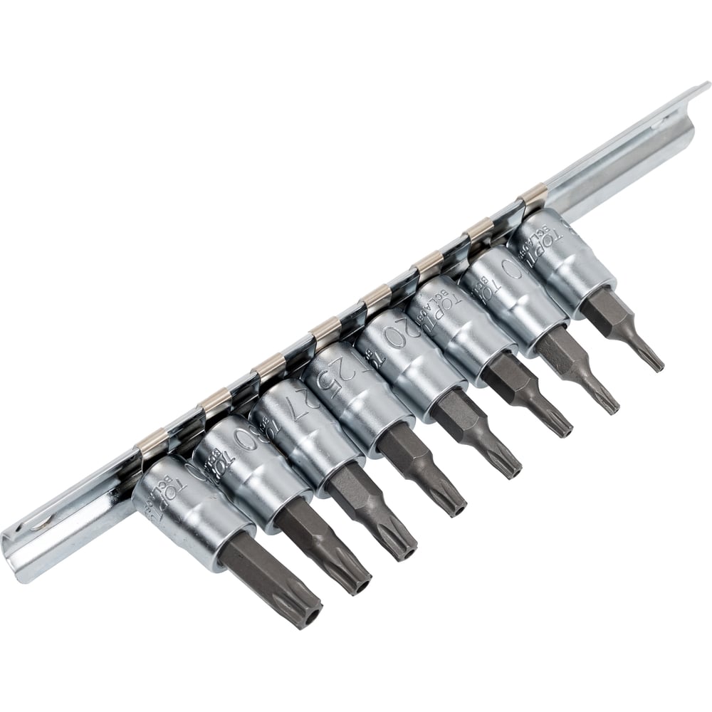 Изображение товара Набор торцевых головок TOPTUL GAAG0809 TORX T8-T40 1/4 дюйма