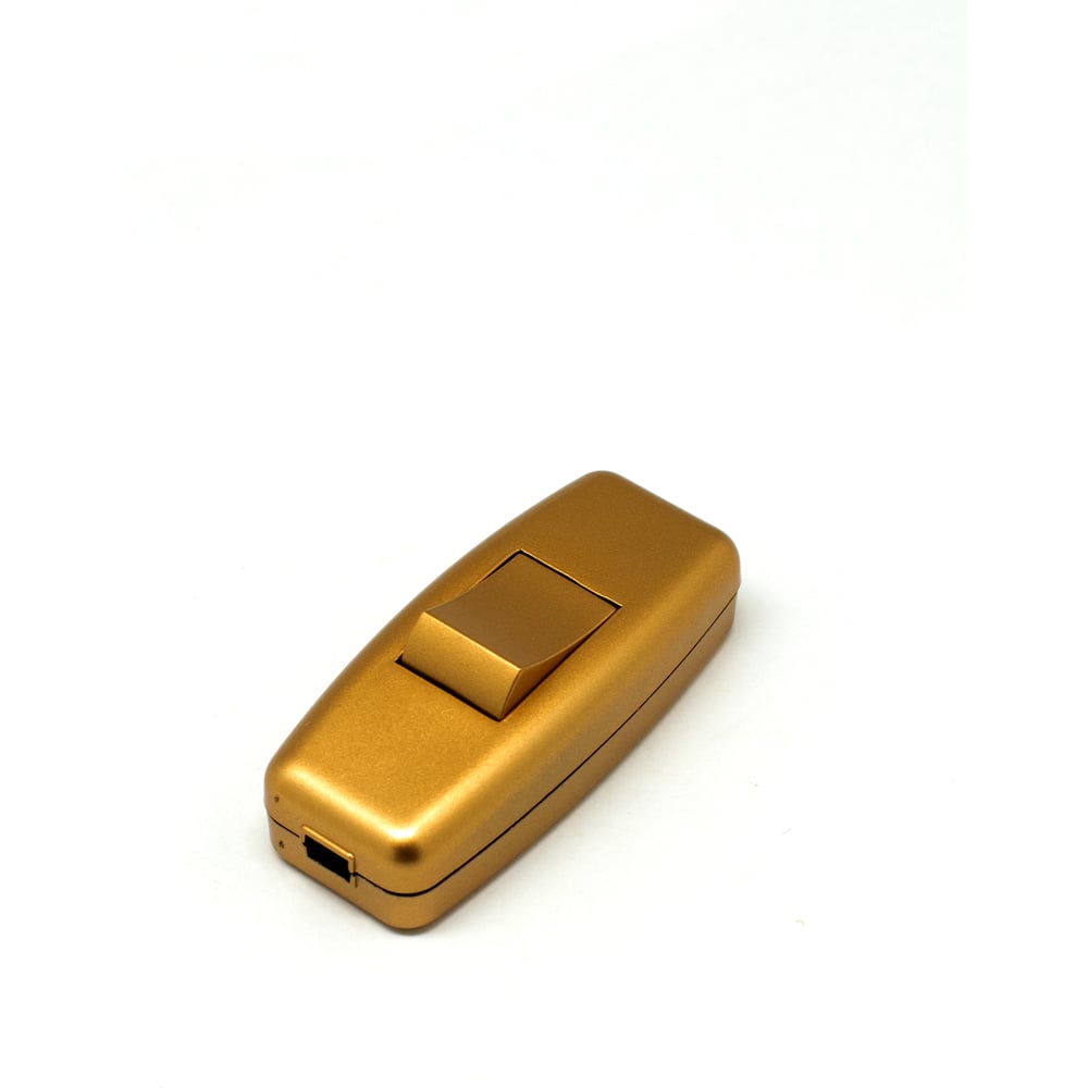 Изображение товара Выключатель на шнур OXION 1 клавишный золотой FS-003-ABS-GD