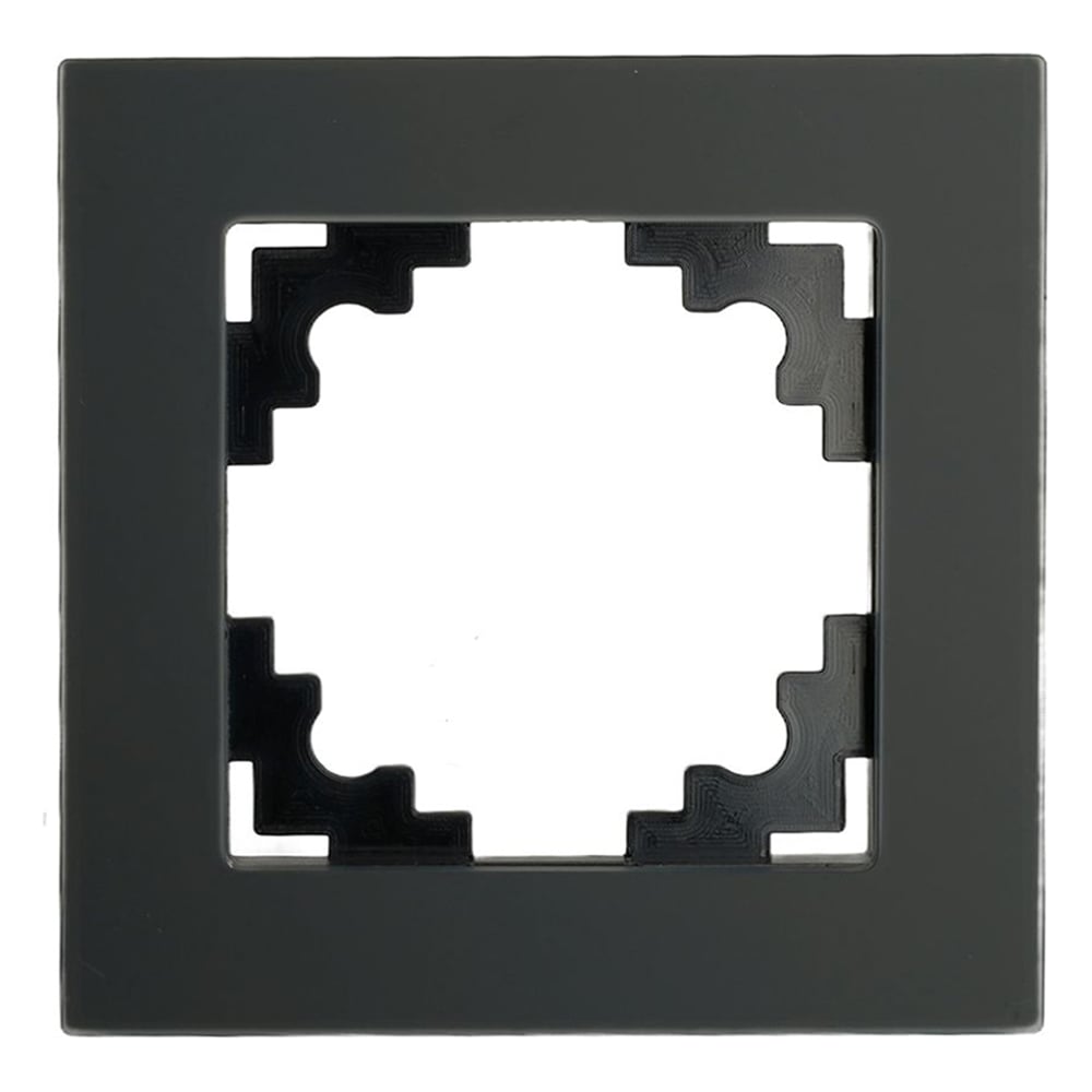 Изображение товара Рамка для кабель-каналов STEKKER GFR00-7001-05М серия Катрин черная матовая