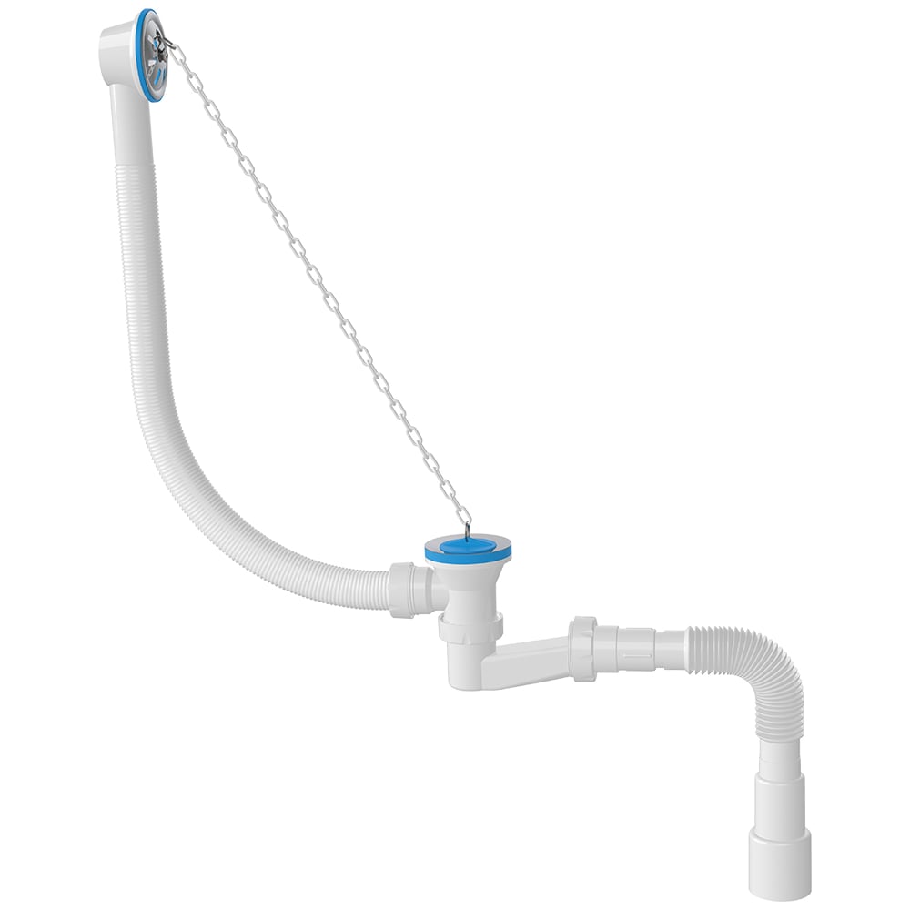 Сливы-переливы  Все инструменты Сифон для ванн BATH MASTER BM0303SP