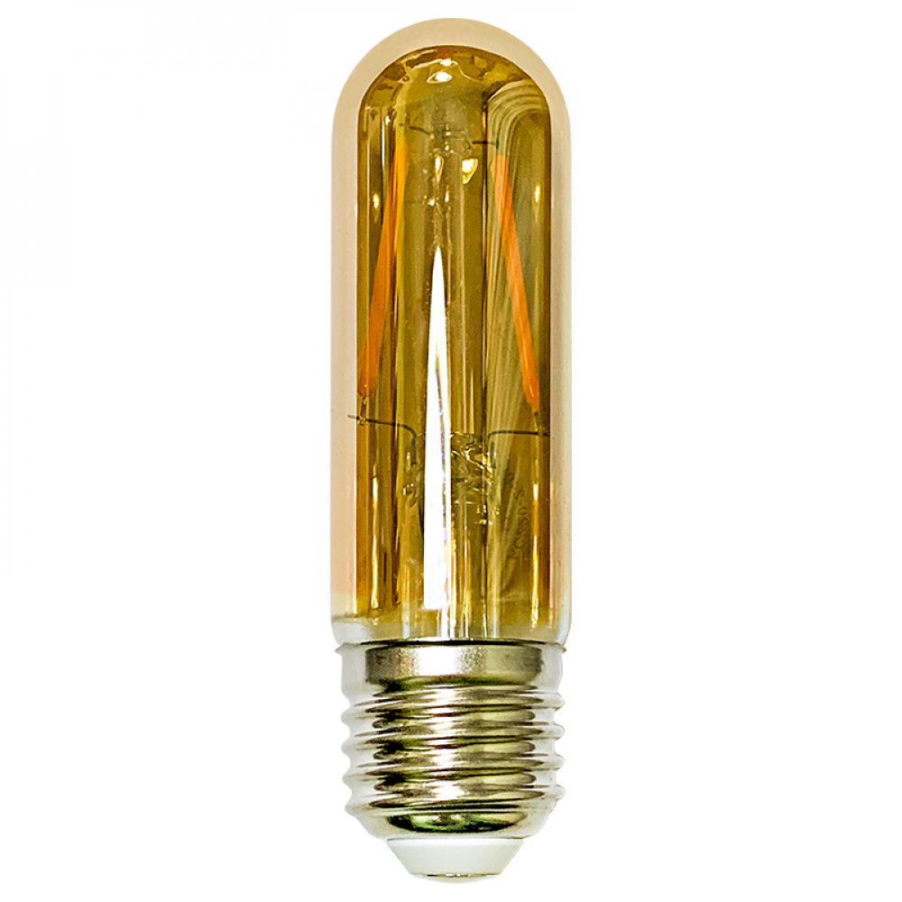 фото Светодиодная филаментная лампа gis-solar ретро r63-e27-2вт.-100-gold r00629