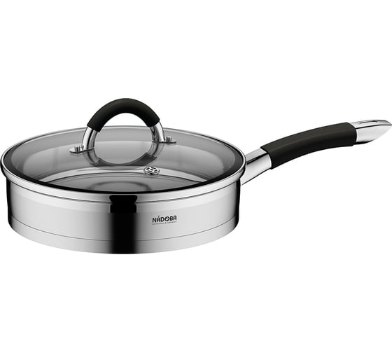 Изображение товара Сковорода NADOBA OLINA со стеклянной крышкой, 24 см, 726416