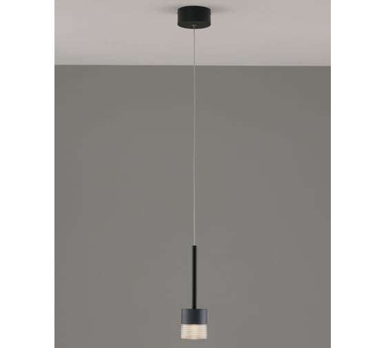 Изображение товара Светильник подвесной светодиодный Moderli Self, черный, серый V10853-PL