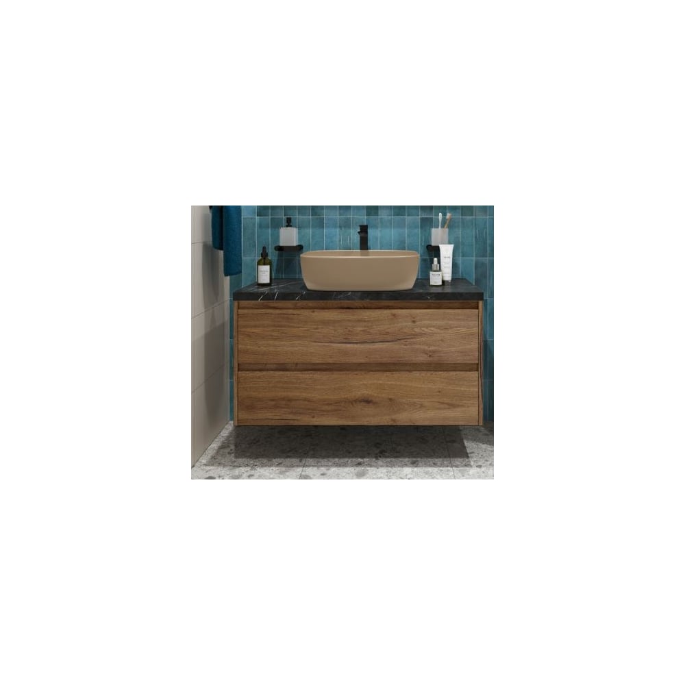 Изображение товара Подвесная тумба со столешницей и накладной раковиной BelBagno KRAFT 100 KRAFT100RT-KEPMNO-1302-H316-SET Изображение товара Подвесная тумба со столешницей и накладной раковиной BelBagno KRAFT 100 KRAFT100RT-KEPMNO-1302-H316-SET
