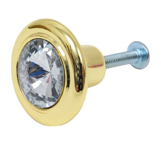 Изображение товара Ручка-кнопка с кристаллами KERRON золото CRL35 OT