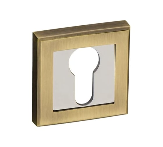Изображение товара Квадратная дверная накладка KERRON античная бронза DN7930 AB/CP