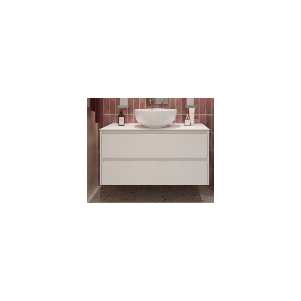 Изображение товара Подвесная тумба со столешницей и накладной раковиной BelBagno KRAFT 80
