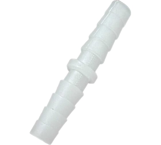 Изображение товара Соединитель елочка для шланга 6 мм, белый пластиковый 5 шт Профитт 1898640