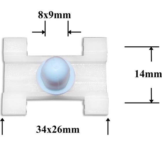 Изображение товара Автокрепеж для BMW Fiat 10 шт 51138166675, 71717421 Крепавто 0927