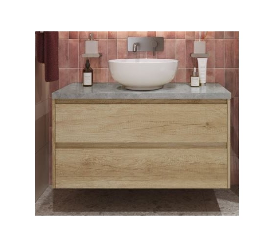 Изображение товара Подвесная тумба со столешницей и накладной раковиной BelBagno KRAFT 80 KRAFT80RNN-KEPMGL-1077-SET