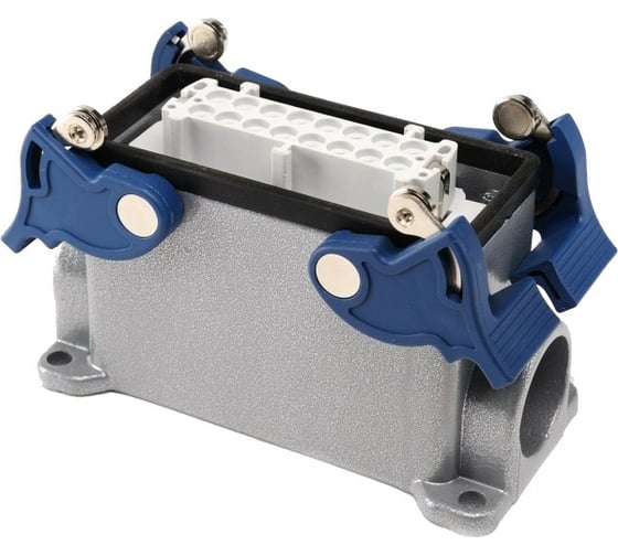 Изображение товара Розетка Emas 4-фиксатора, 2 боковых ввода, 16 полюсов, 16А, EBM16PD24