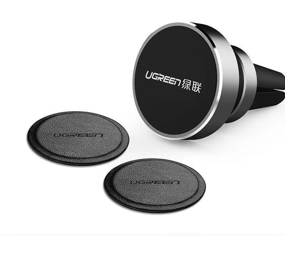 Изображение товара Металлическая пластина круглая на телефон для магнитного держателя UGREEN LP123 2 шт., черный 30836_