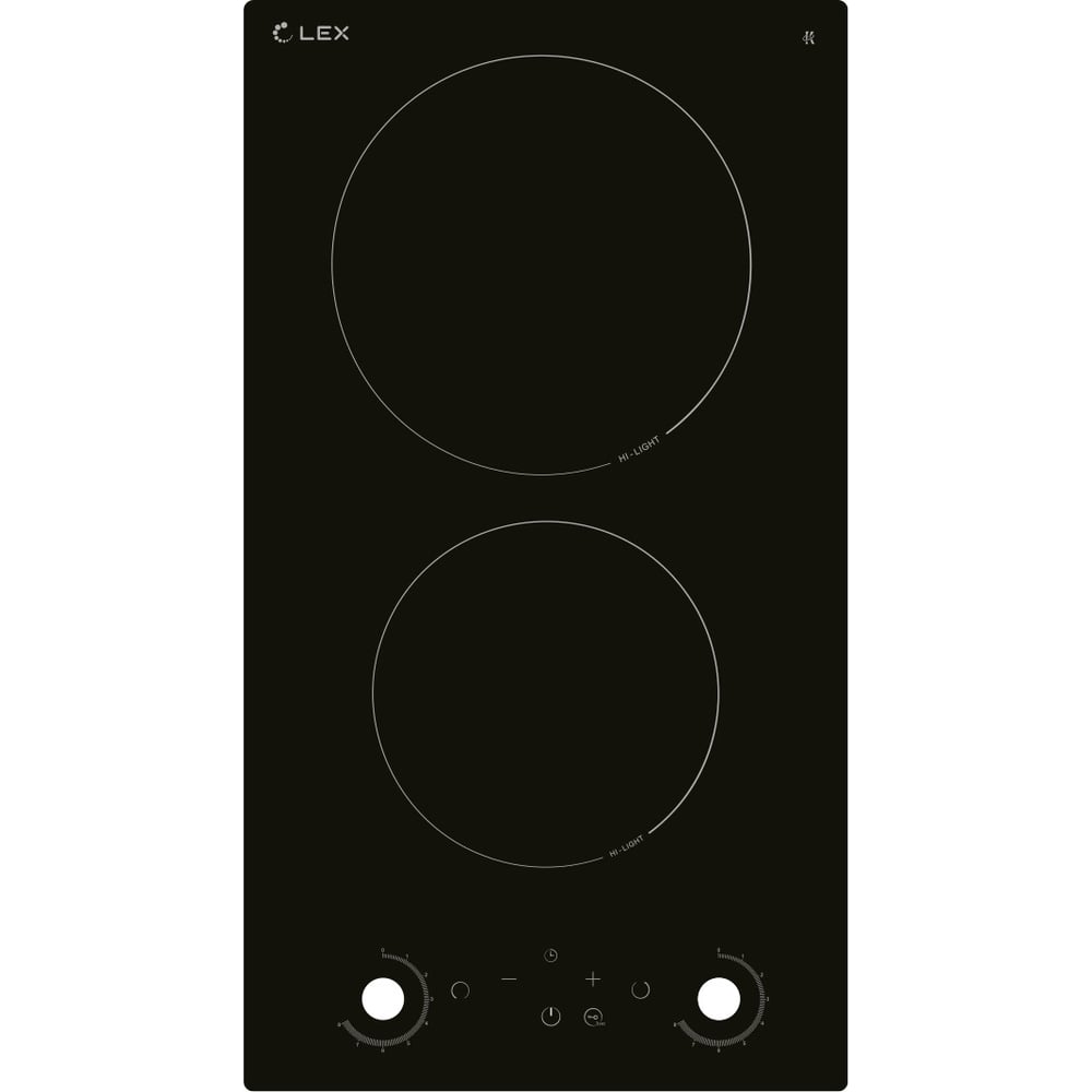 Изображение товара Электрическая плита EVH 320M BL с 2 конфорками и стеклокерамической поверхностью