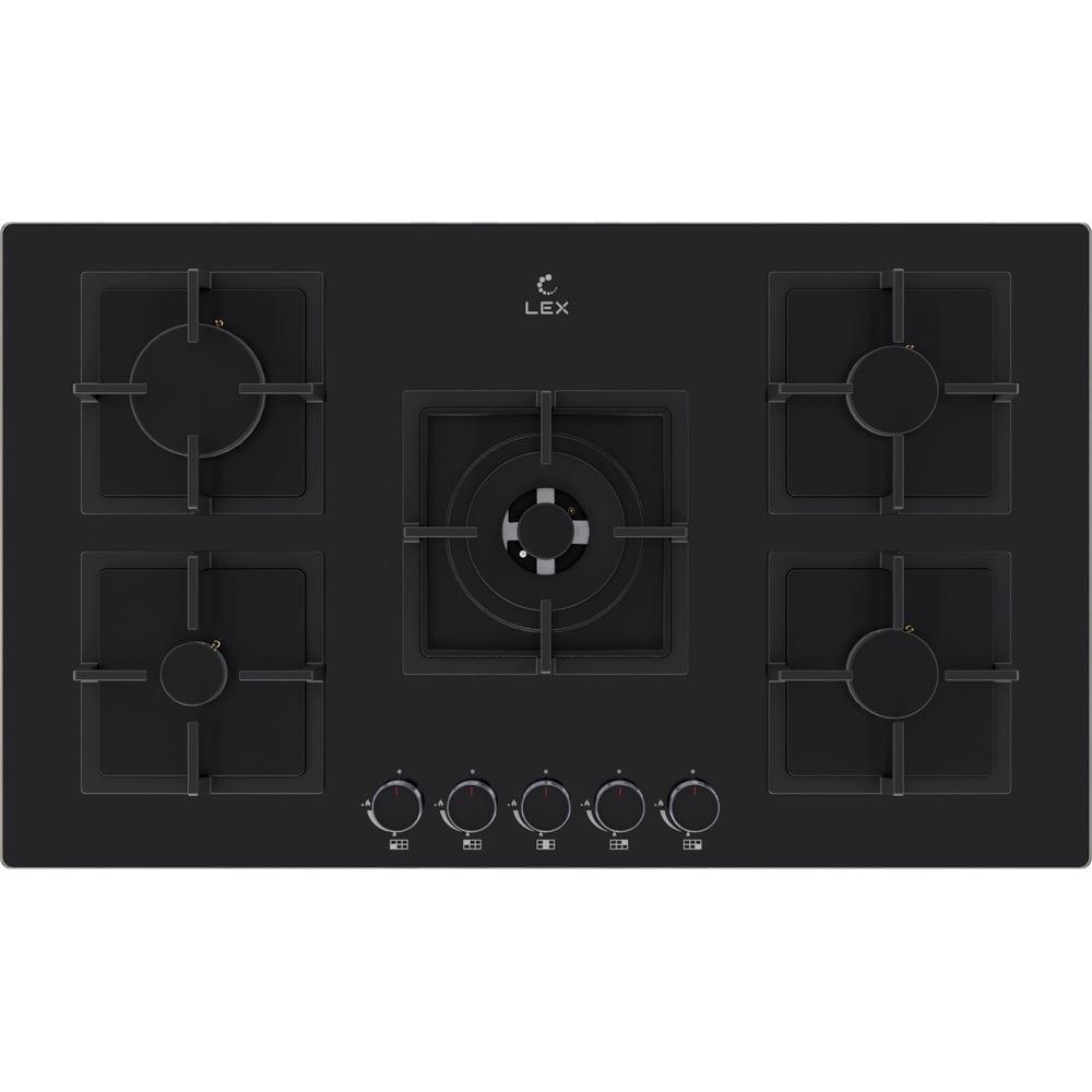 Изображение товара Газовая варочная поверхность GVG 954 BBL LEX CHAO000431 с 5 конфорками