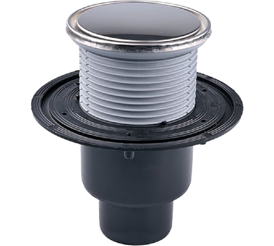 Изображение товара Трап HL с "сухим" сифоном (вертикальный выпуск), круглая решетка д133, DN50/70/100 HL 310NPrR