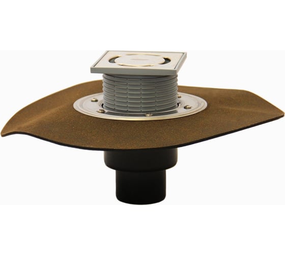 Изображение товара Трап HL с "сухим" сифоном, с полимербитумным полотном Ø420 мм, с вертикальным выпуском DN50/75/110 HL 310NHPr