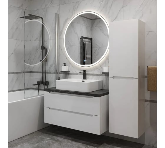 Изображение товара Тумба подвесная со столешницей и накладной раковиной BelBagno ETNA 80 ETNA80BL-KEPMNO-1338-SET