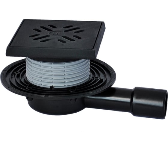 Изображение товара Трап HL с чугунной решеткой и подрамником с механическим запахозапирающим устройством, с горизонт. выпуском DN40/50 HL 90.2G