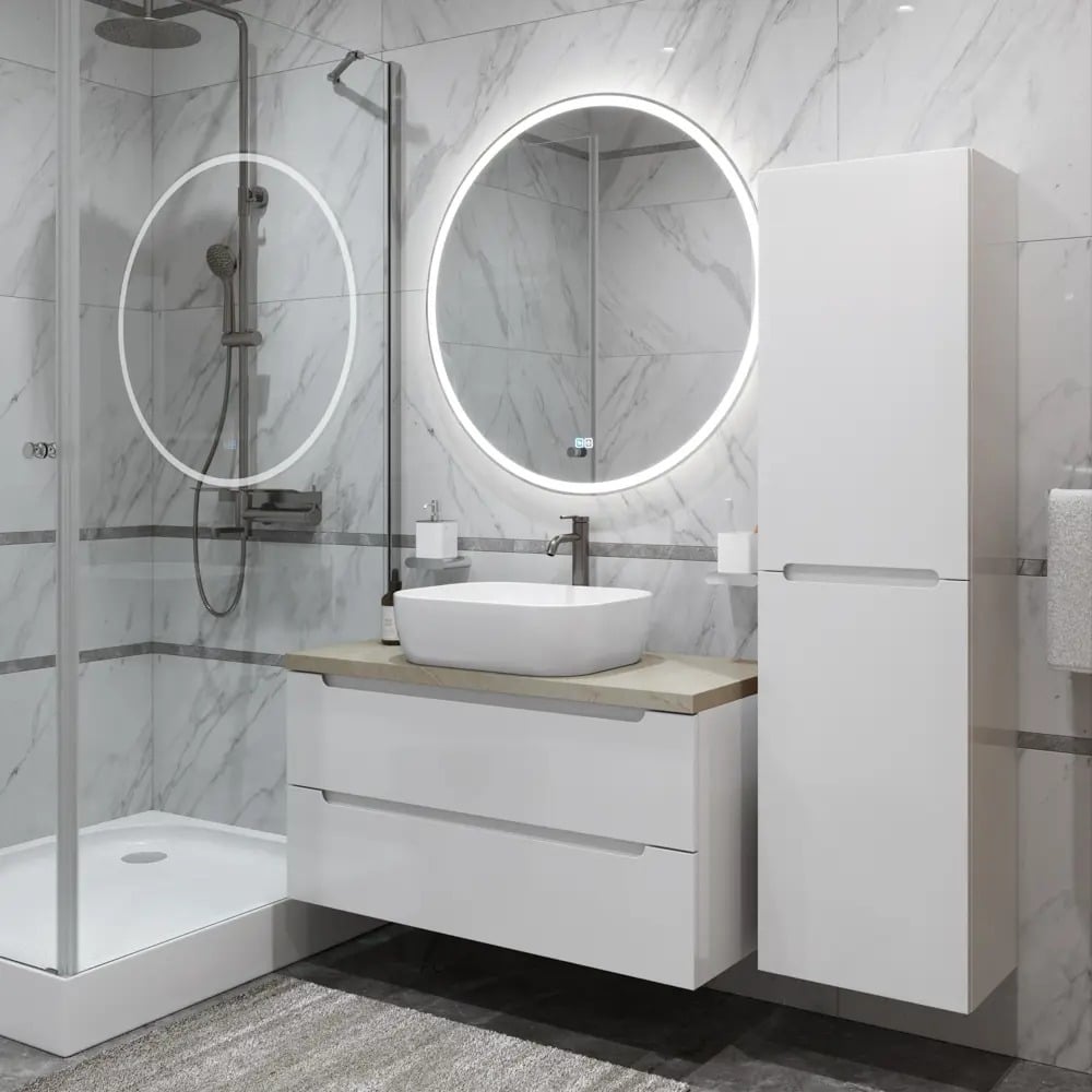 Изображение товара Тумба подвесная со столешницей и раковиной BelBagno ETNA 80