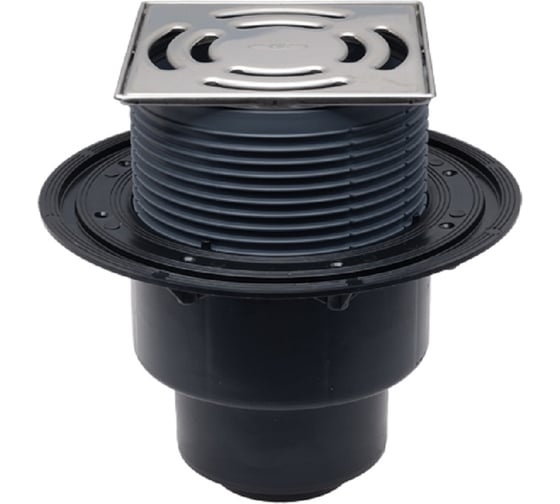 Изображение товара Трап HL с решеткой клик-клак с вертикальным выпуском DN50/75/110 HL 3100