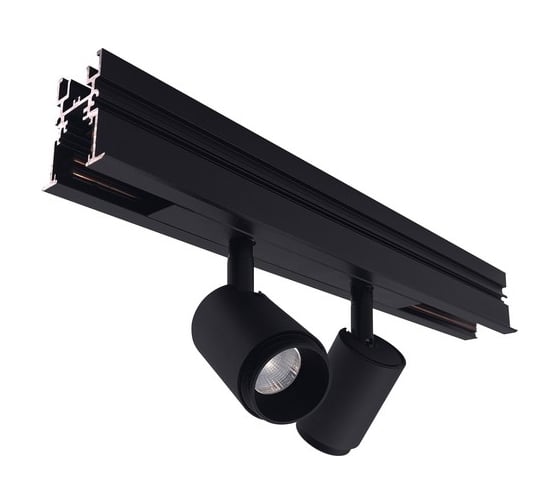 Изображение товара Светильник светодиодный трековый магнитный Elvan 2002/2-6W-3000K черный PJ-2002-2x6W-WW-BK