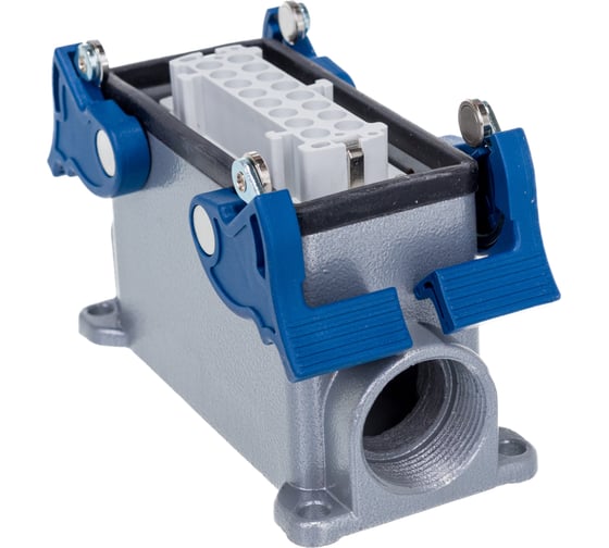 Изображение товара Розетка Emas 4-фиксатора, боковой ввод, 16 полюсов, 16А, EBM16PD14