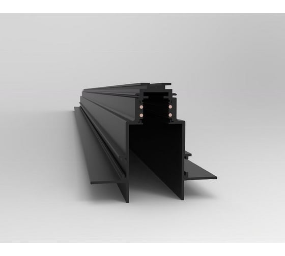 Изображение товара Шинопровод встраиваемый магнитный Elvan 2м черный T-02-72-V-BK